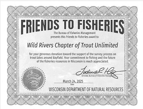 DNR Friends of Fishery Award